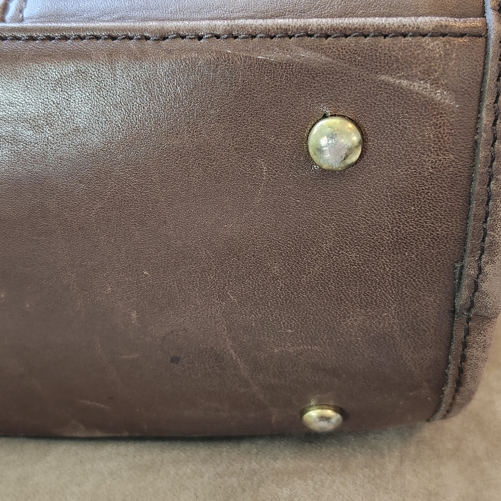 Vintage Coach Leather Satchel Crossbody Bag Purse - Picture 5 of 11